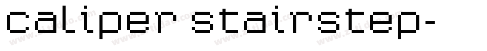 Caliper Stairstep字体转换